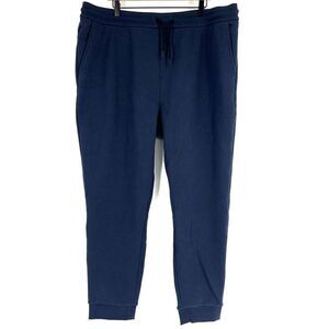Hill City Pants Size XXL Mens Navy Heavyweight Fleece Jogger Pockets Sweatpants